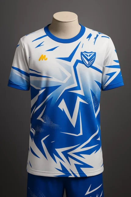 Remera Oficial Club Los Perales – Edición 2025 (Azul/Blanco)
